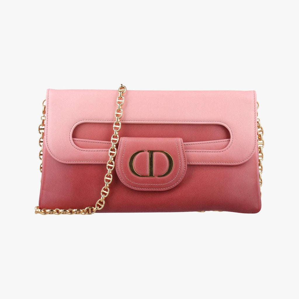 Dior Double Pink Leather Shoulder