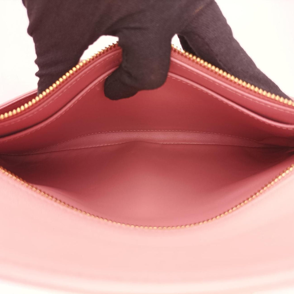 Dior Double Pink Leather Shoulder — view 9