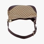 Gucci Charlotte Beige Bordeaux Canvas Leather Shoulder — view 8
