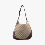 Gucci Charlotte Beige Bordeaux Canvas Leather Shoulder
