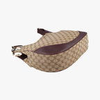 Gucci Charlotte Beige Bordeaux Canvas Leather Shoulder — view 7