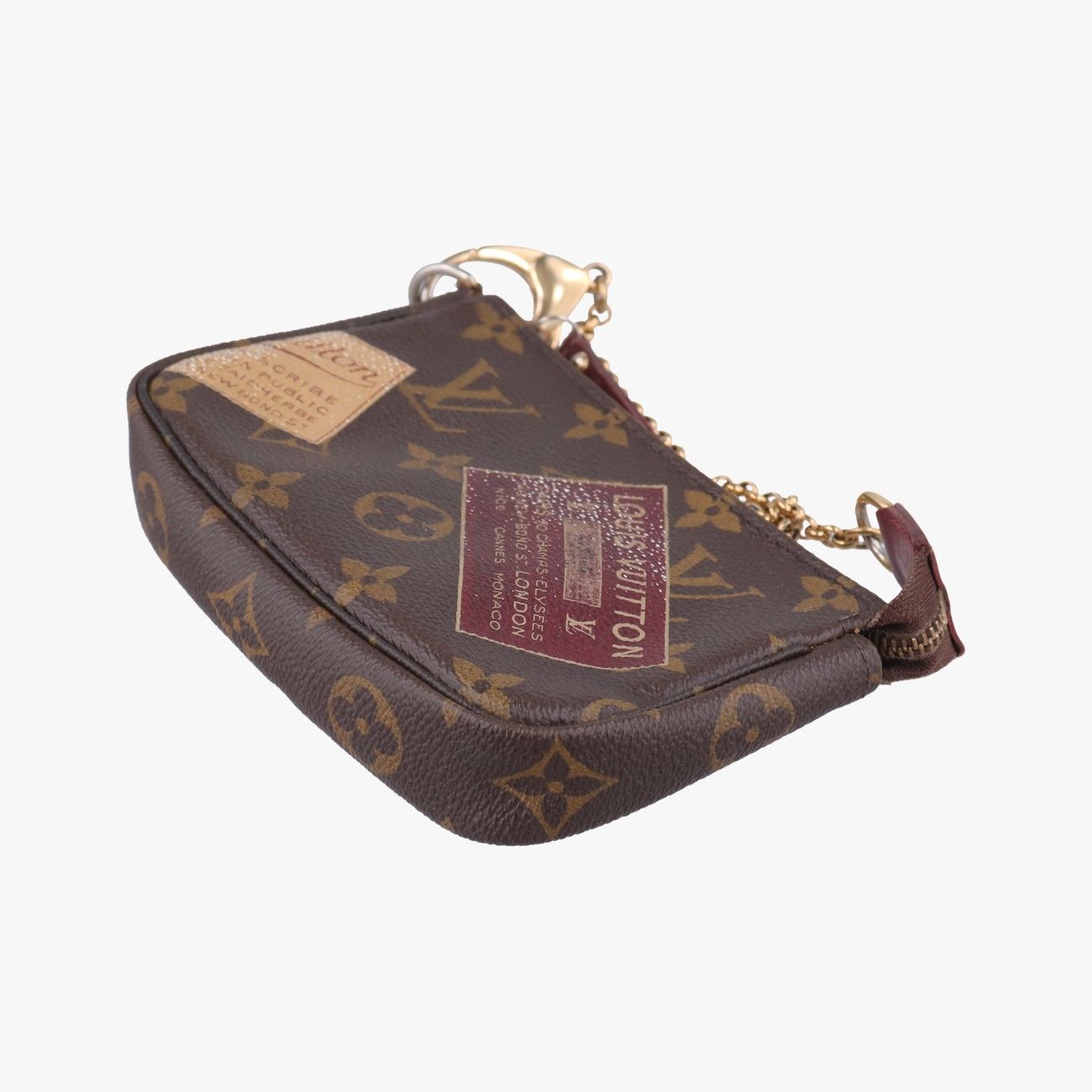 Louis Vuitton Mini Pochette Brown Monogram Canvas Handbag — view 4