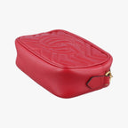 Gucci GG Marmont Red Leather Shoulder — view 6