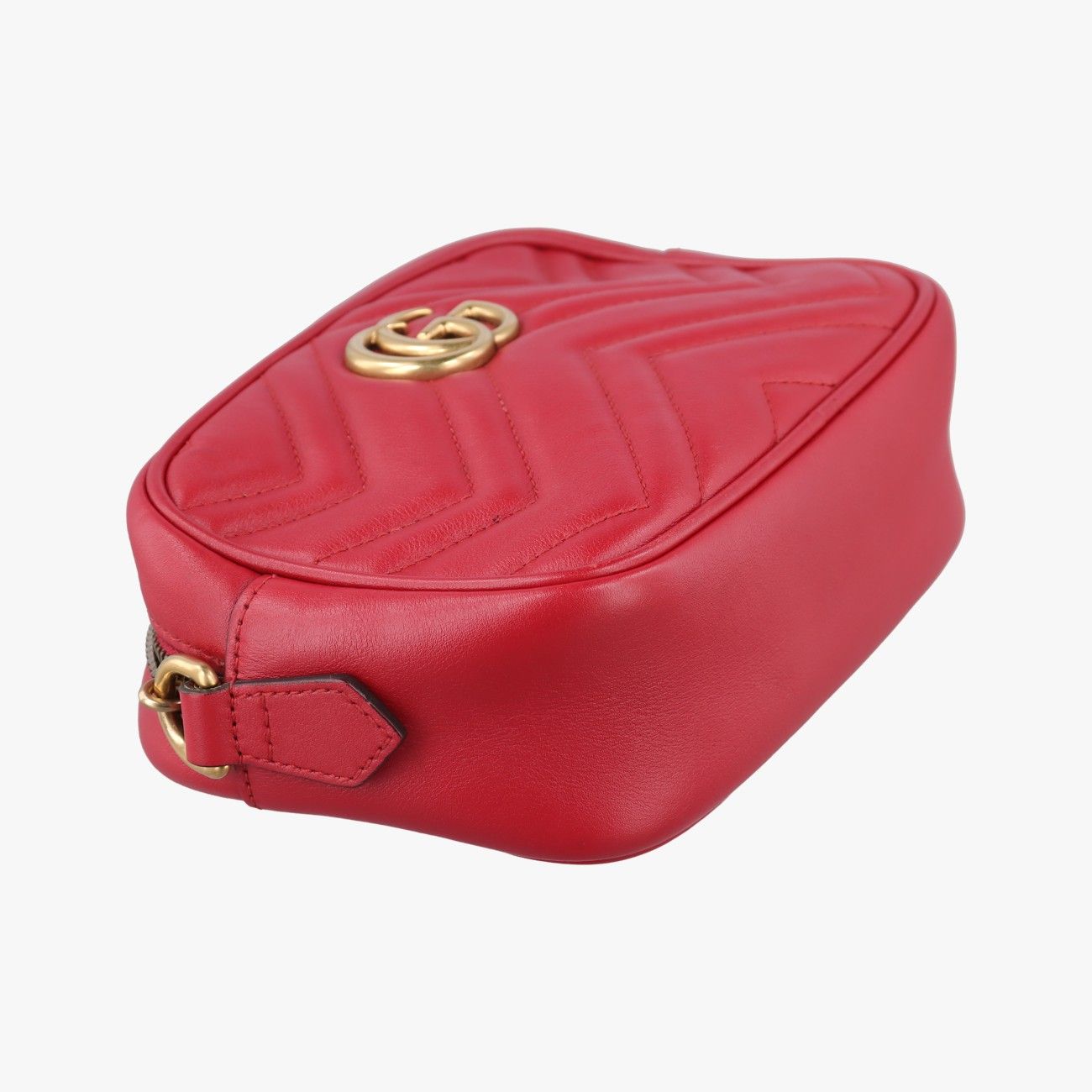 Gucci GG Marmont Red Leather Shoulder — view 5