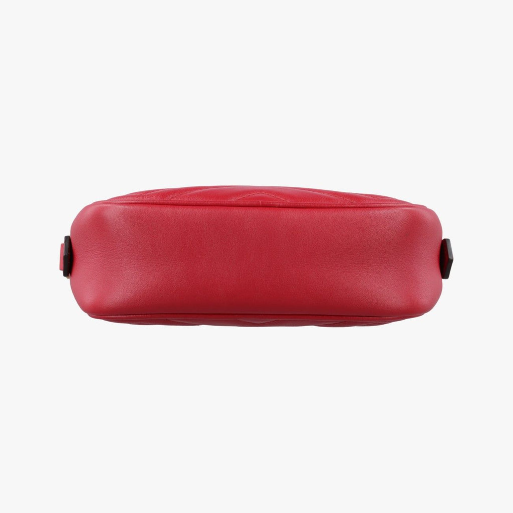 Gucci GG Marmont Red Leather Shoulder — view 3