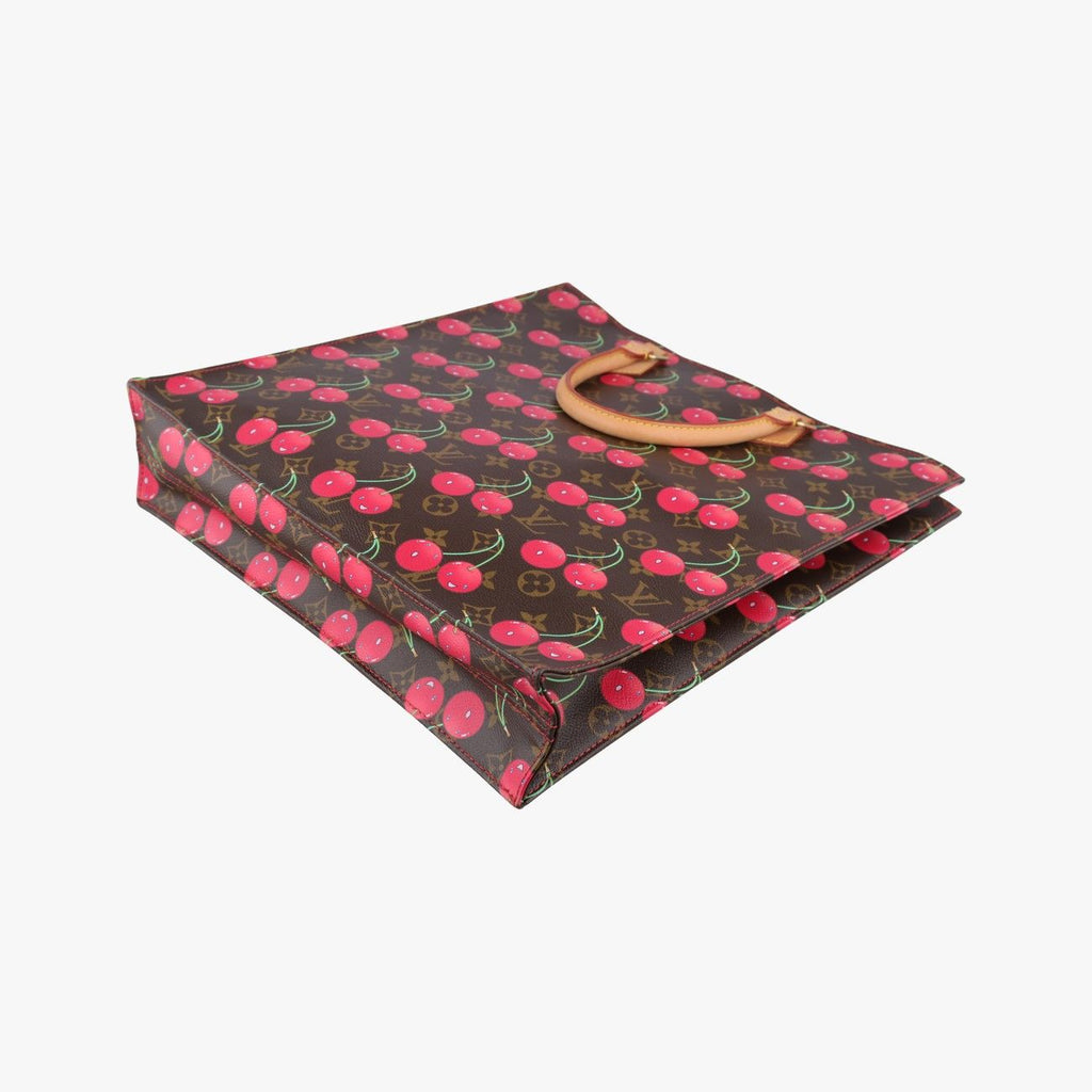 Louis Vuitton Cherry Sac Plat Brown Pattern Monogram Canvas Tote — view 6