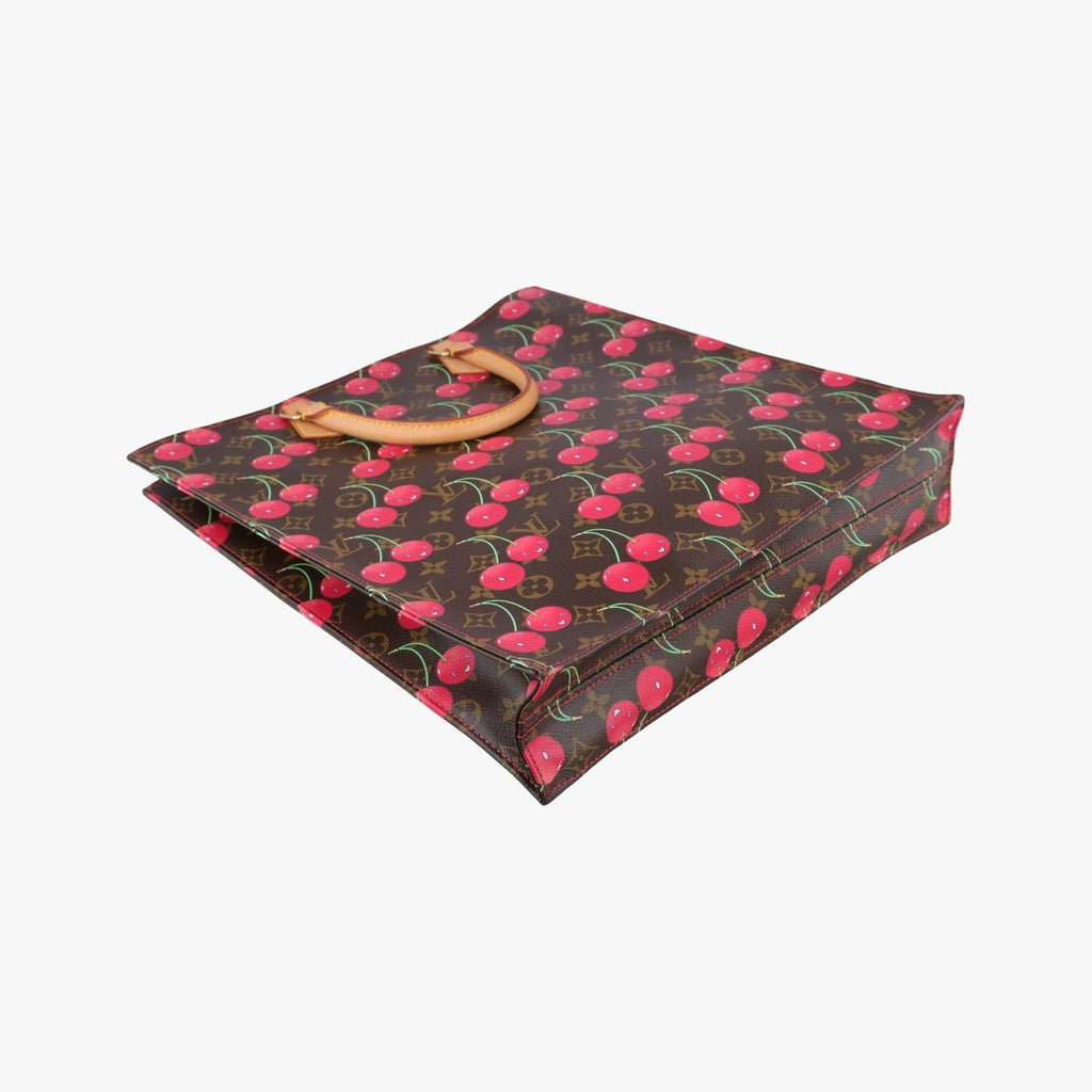 Louis Vuitton Cherry Sac Plat Brown Pattern Monogram Canvas Tote — view 5
