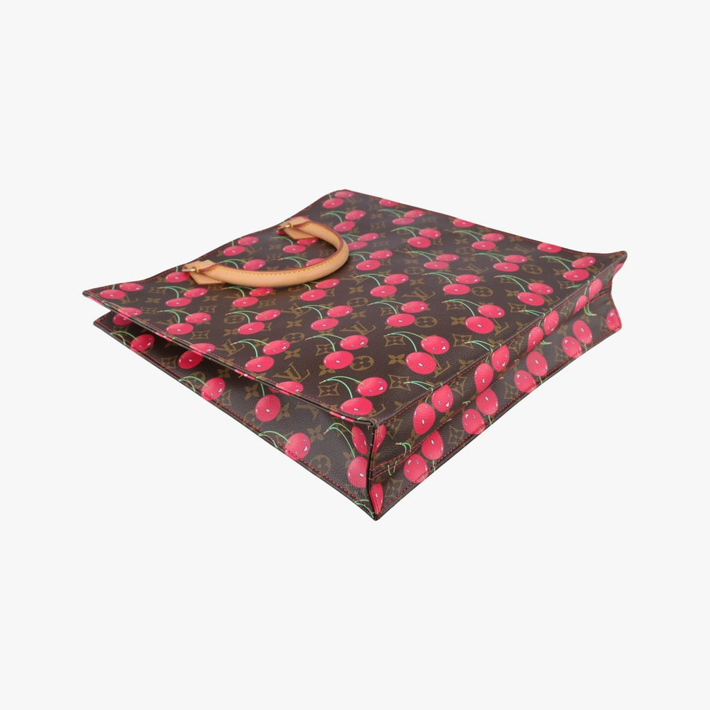 Louis Vuitton Cherry Sac Plat Brown Pattern Monogram Canvas Tote — view 7