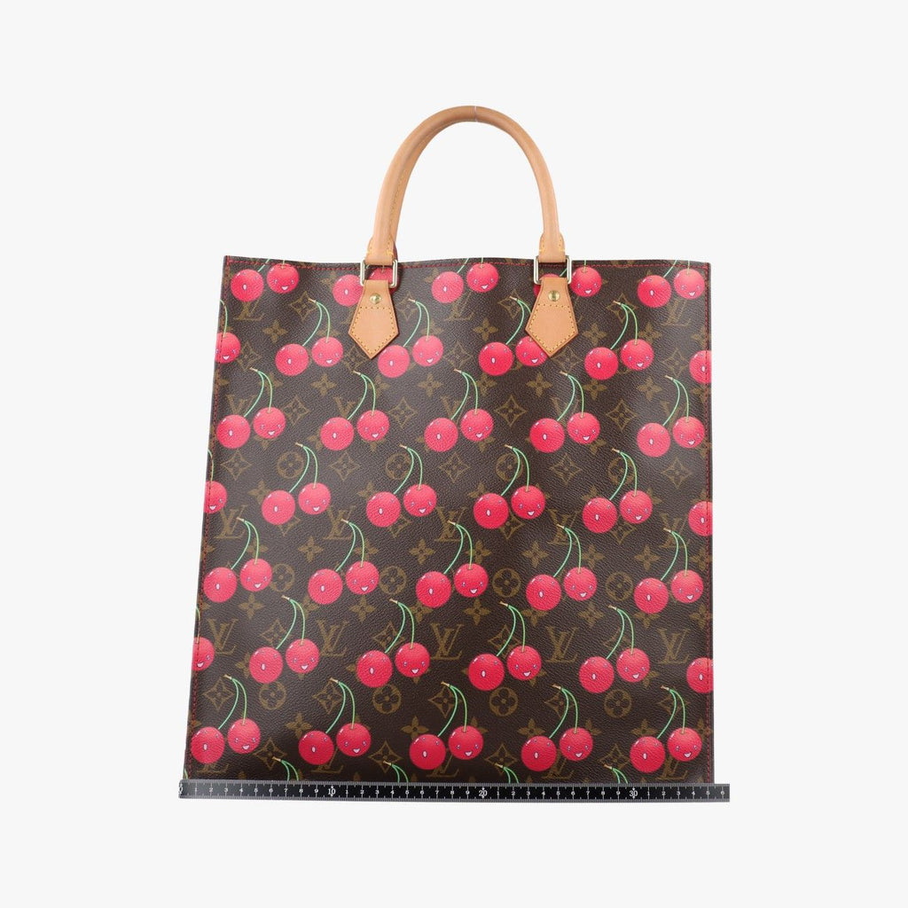 Louis Vuitton Cherry Sac Plat Brown Pattern Monogram Canvas Tote — view 2