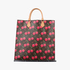 Louis Vuitton Cherry Sac Plat Brown Pattern Monogram Canvas Tote — view 2