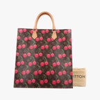 Louis Vuitton Cherry Sac Plat Brown Pattern Monogram Canvas Tote