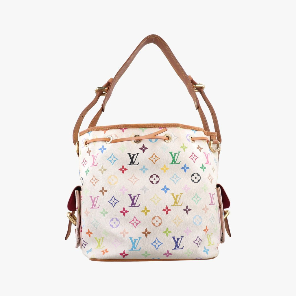 Louis Vuitton Petit Noe Blanc Monogram Multicolor