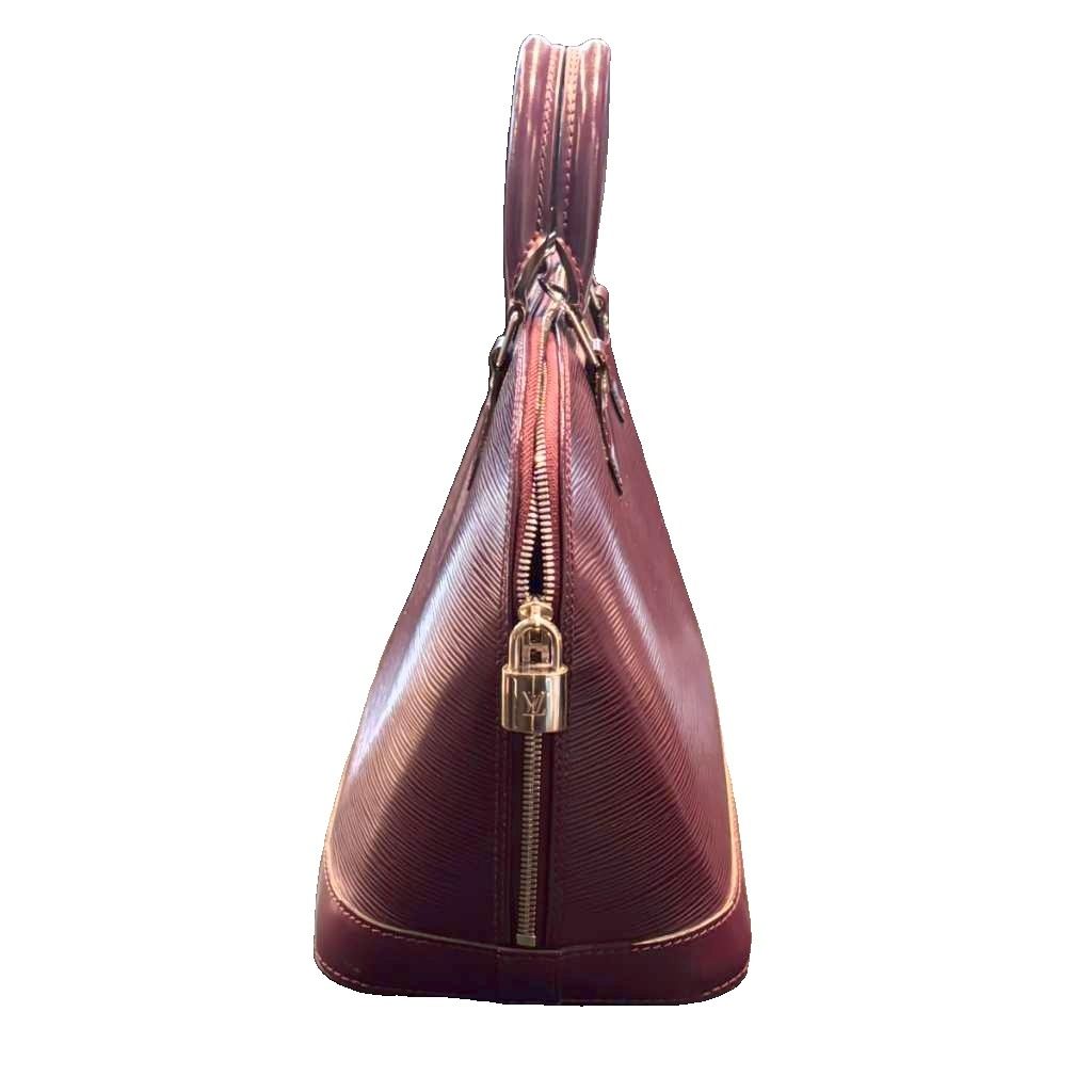 Louis Vuitton Epi Alma PM Handbag Leather Purple AA — view 3