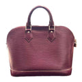 Louis Vuitton Epi Alma PM Handbag Leather Purple AA