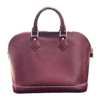 Louis Vuitton Epi Alma PM Handbag Leather Purple AA