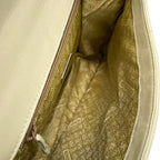 Bottega Veneta Shoulder Bag Ivory Silver Intrecciato Leather — view 7
