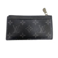 Louis Vuitton Monogram Eclipse Taigarama Fragment Case Coin Card Holder Black