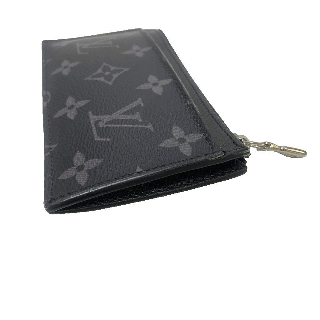 Louis Vuitton Monogram Eclipse Taigarama Fragment Case Coin Card Holder Black — view 3