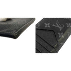 Louis Vuitton Monogram Eclipse Taigarama Fragment Case Coin Card Holder Black — view 8
