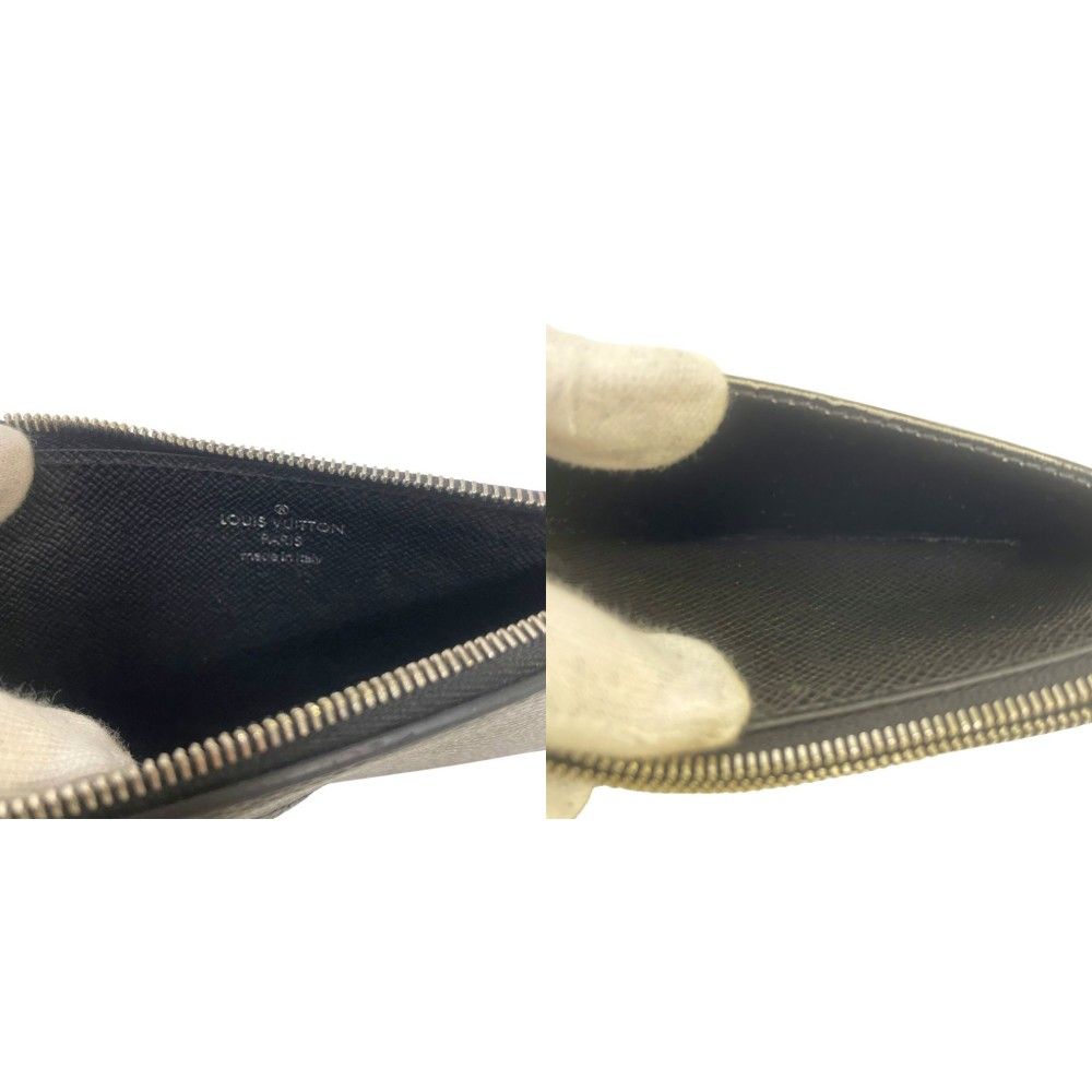Louis Vuitton Monogram Eclipse Taigarama Fragment Case Coin Card Holder Black — view 7