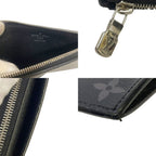 Louis Vuitton Monogram Eclipse Taigarama Fragment Case Coin Card Holder Black — view 9
