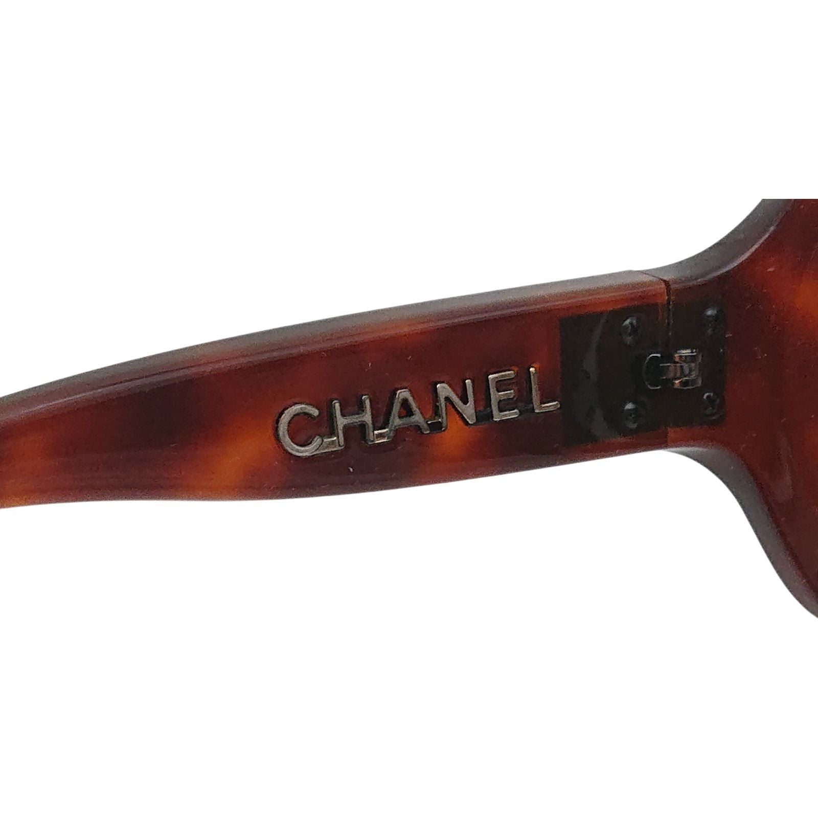 Chanel Sunglasses CC Logo Tortoiseshell Pattern Brown Eyewear — view 8