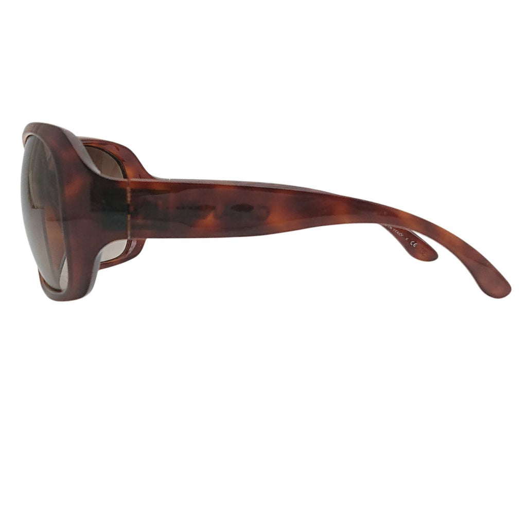 Chanel Sunglasses CC Logo Tortoiseshell Pattern Brown Eyewear — view 3
