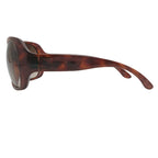 Chanel Sunglasses CC Logo Tortoiseshell Pattern Brown Eyewear — view 3