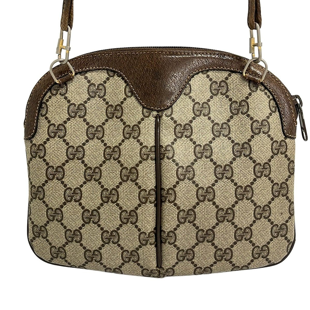 Gucci Shoulder Bag Sherry Line GG Supreme 904.02.047 Dark Brown Beige Dark — view 3