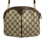 Gucci Shoulder Bag Sherry Line GG Supreme 904.02.047 Dark Brown Beige Dark — view 3