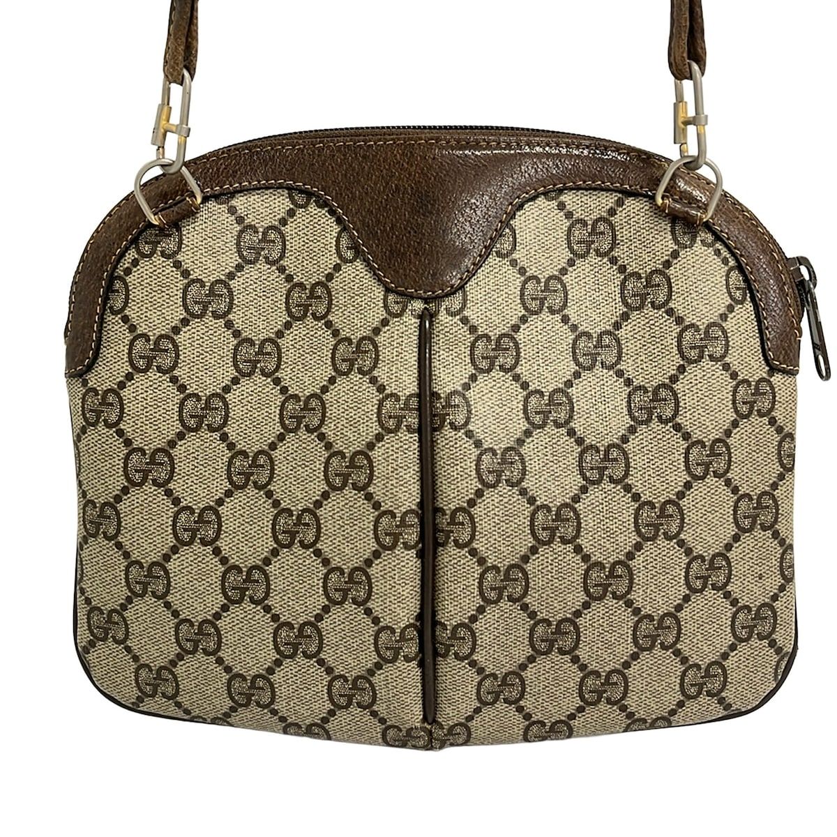 Gucci Shoulder Bag Sherry Line GG Supreme 904.02.047 Dark Brown Beige Dark — view 3