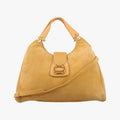Gucci Stirrup Camel Suede Shoulder