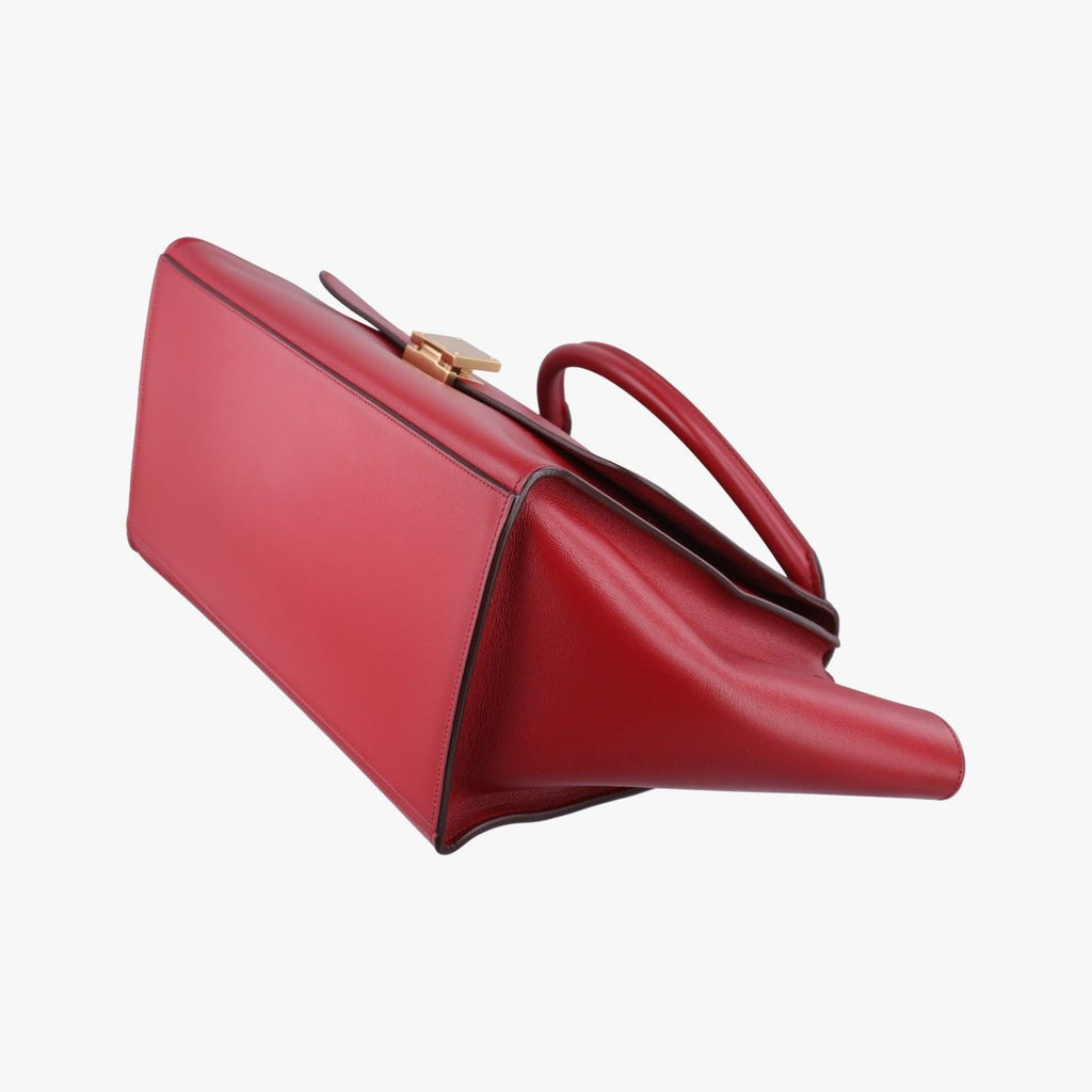 Celine Trapeze Red Leather Shoulder — view 4