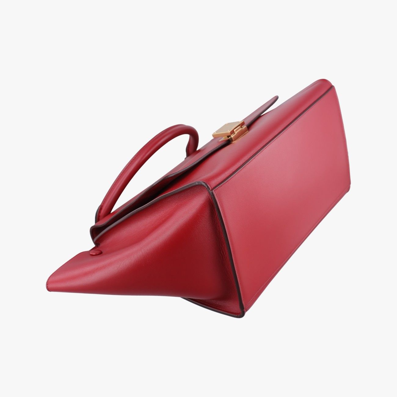 Celine Trapeze Red Leather Shoulder — view 5