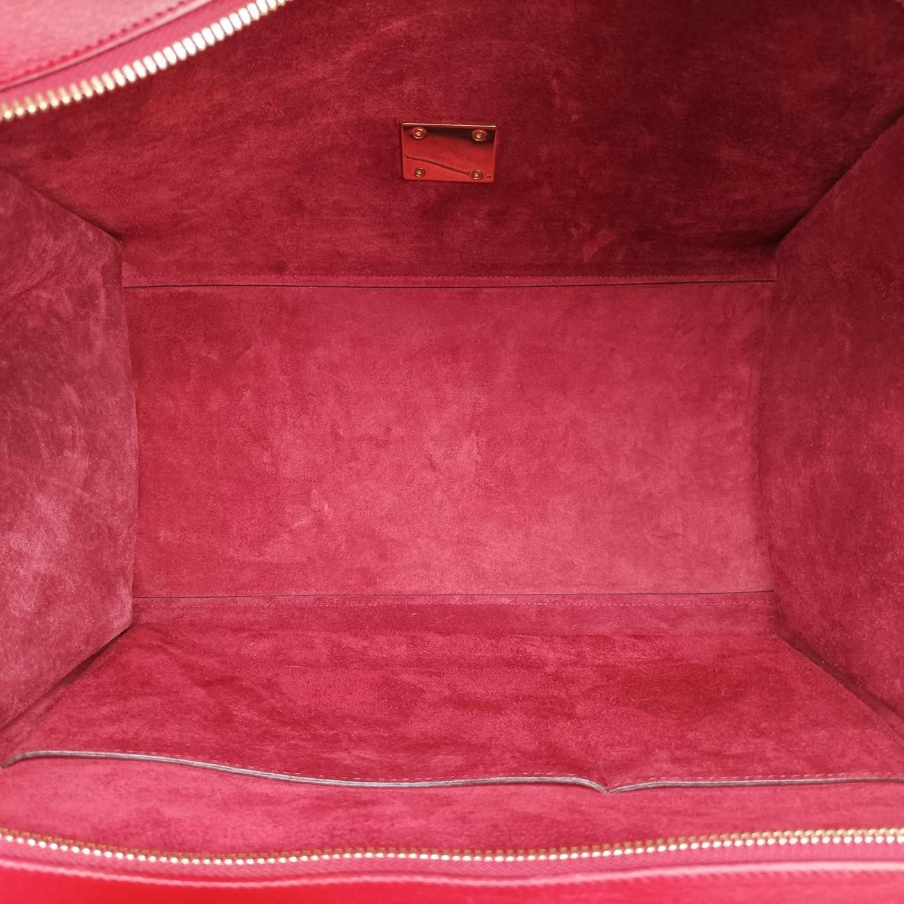 Celine Trapeze Red Leather Shoulder — view 9