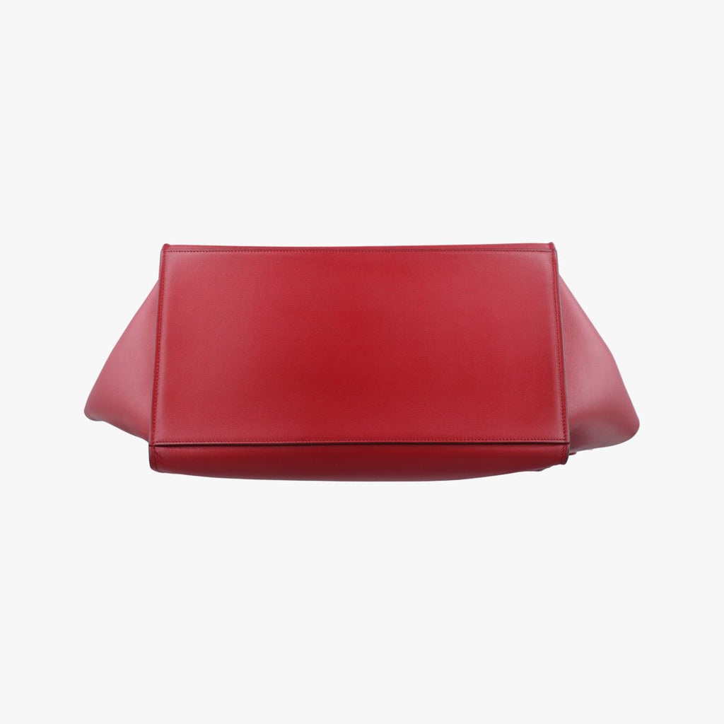 Celine Trapeze Red Leather Shoulder — view 3