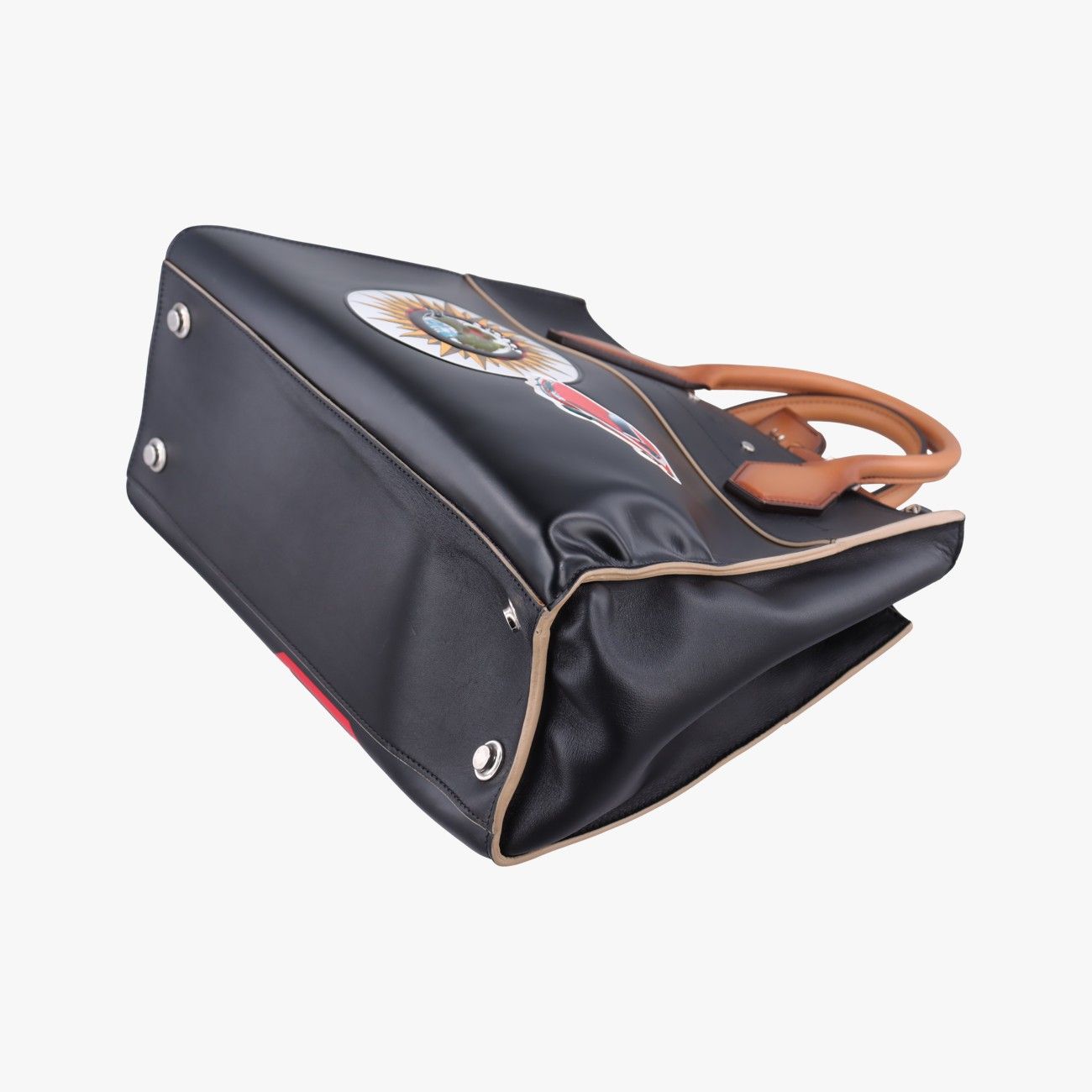 Louis Vuitton World Tour City Steamer MM Black Multicolor Leather — view 6