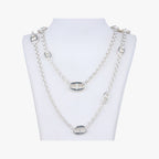 Hermes Farandole Chaine D'ancre Argente Silver Necklace