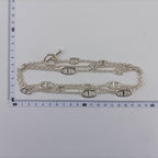 Hermes Farandole Chaine D'ancre Argente Silver Necklace — view 5