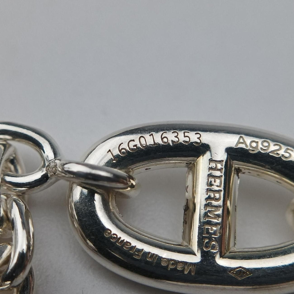 Hermes Farandole Chaine D'ancre Argente Silver Necklace — view 9