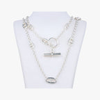 Hermes Farandole Chaine D'ancre Argente Silver Necklace — view 2