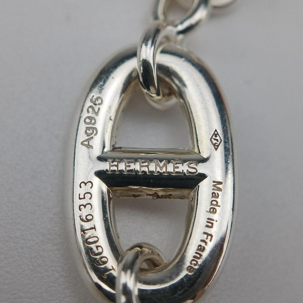 Hermes Farandole Chaine D'ancre Argente Silver Necklace — view 6