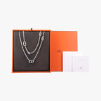 Hermes Farandole Chaine D'ancre Argente Silver Necklace — view 4