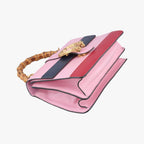 Gucci Dionysus Pink Navy Red Leather Shoulder — view 5