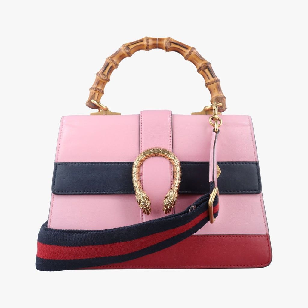 Gucci Dionysus Pink Navy Red Leather Shoulder