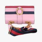 Gucci Dionysus Pink Navy Red Leather Shoulder — view 8