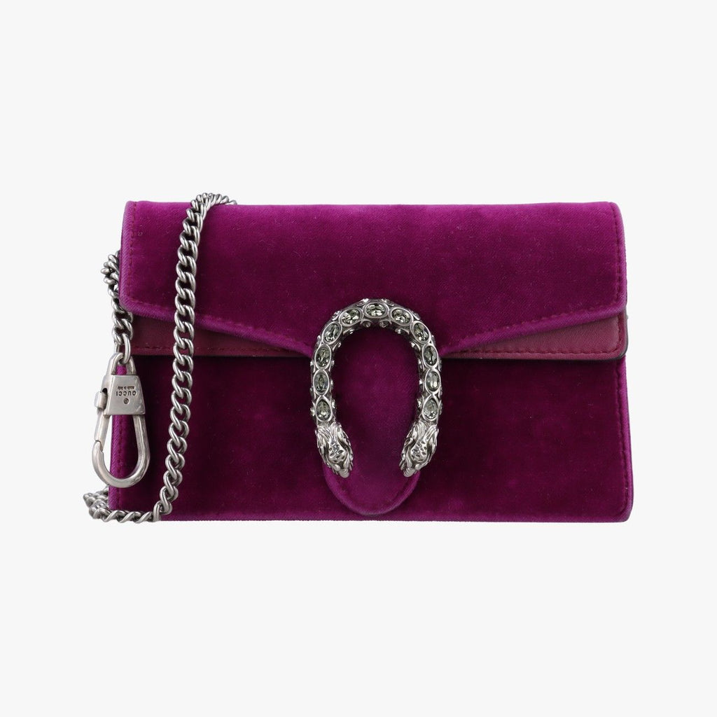 Gucci Dionysus Purple Velour Leather Shoulder