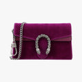 Gucci Dionysus Purple Velour Leather Shoulder