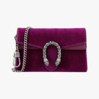 Gucci Dionysus Purple Velour Leather Shoulder
