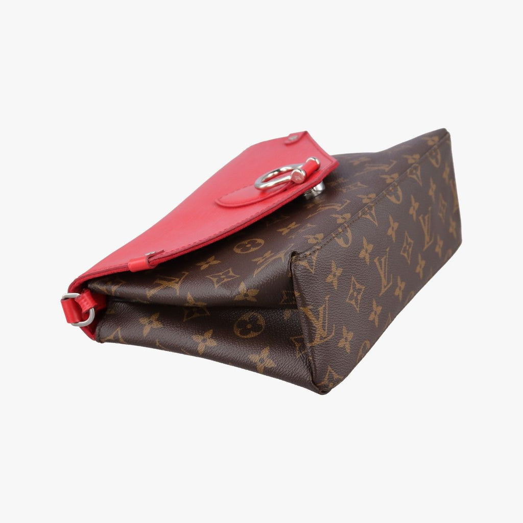 Louis Vuitton Saint Michel Monogram Brown Coquelicot Canvas Epi Shoulder — view 5